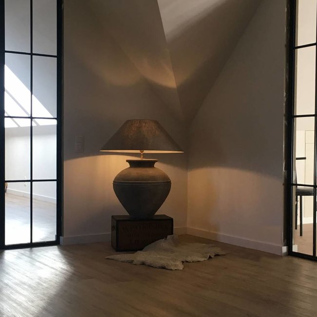 Lampe de table céramique avec abat-jour