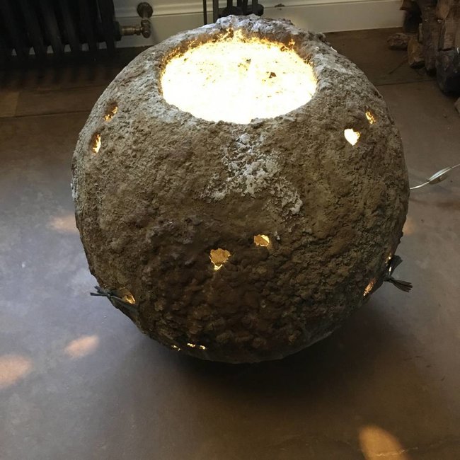 Vaas schemerlamp landelijk 54 cm hoog