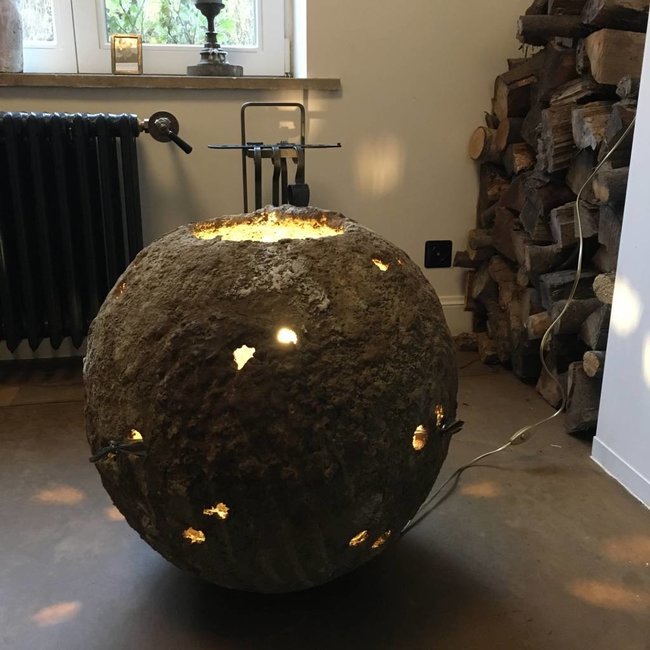 Vaas schemerlamp landelijk 54 cm hoog