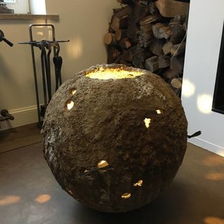 Lampe météorite céramique 54cm haut étoilé Lampe météorite céramique 54cm haut étoilé