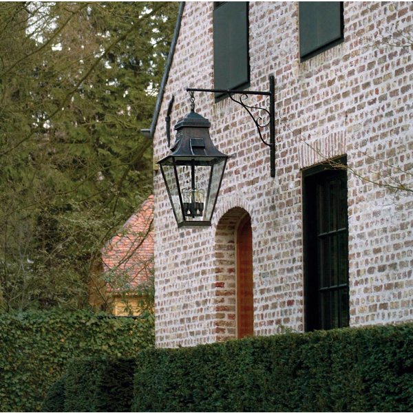 Uitgelezene Wandlamp lantaarn buiten landelijk brons glas 1xE27 - Feluce UV-97