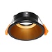 Inbouwspot diameter 100mm zwart goud