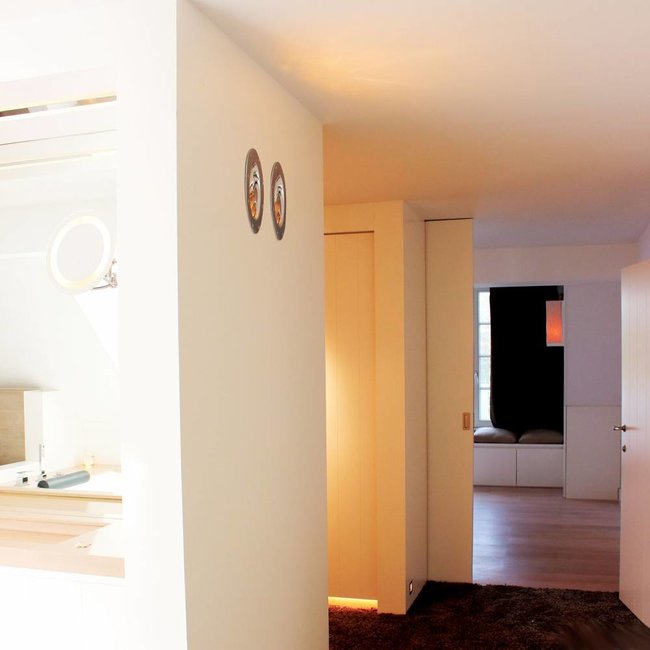 Trap licht in landelijke stijl