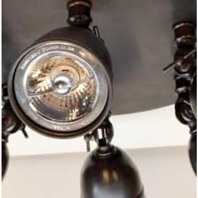 Plafonnier cosy bronze rustique directionnel