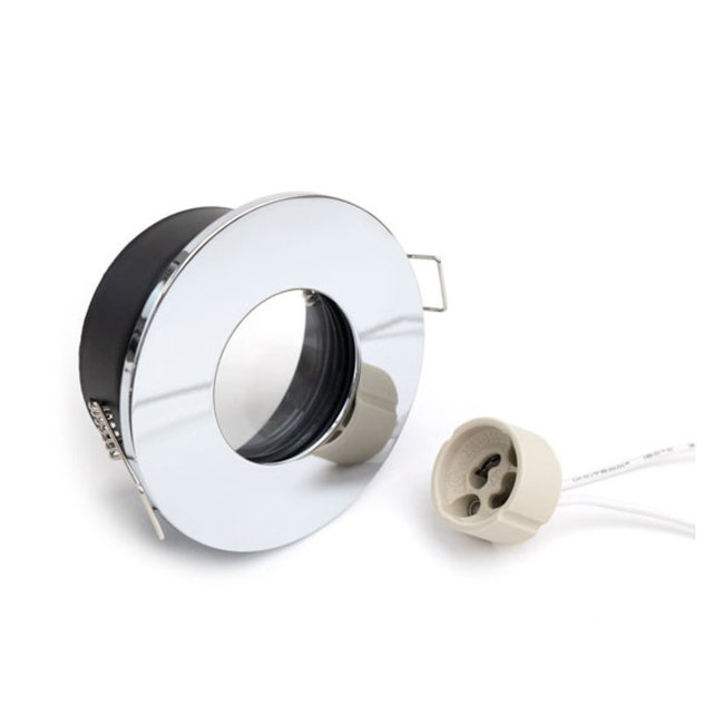 Spot encastré IP65 GU10 rond gris, blanc, noir