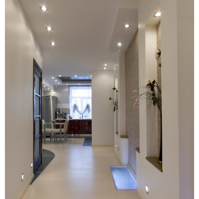 Waterdichte inbouwspot GU10 IP65 badkamer vierkant grijs