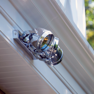 Luminaire extérieur mural campagnard bronze, nikkel, chrome