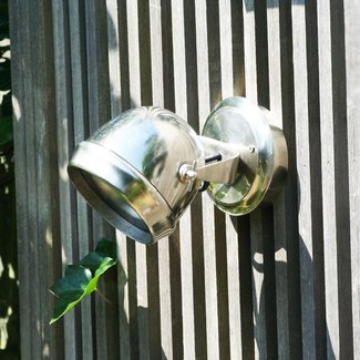 Spot mural extérieur rustique bronze, nickel, chrome