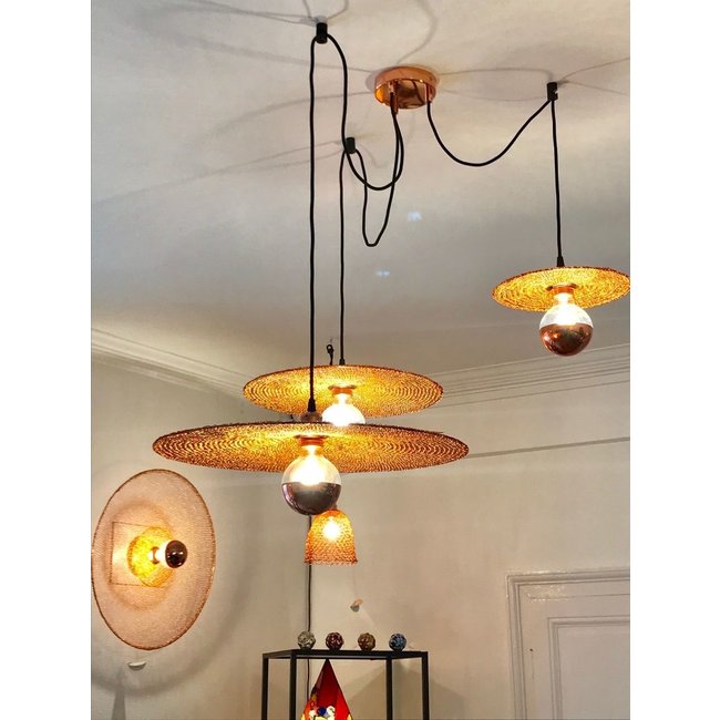 Suspension cuivre 25 à 60 cm diamètre