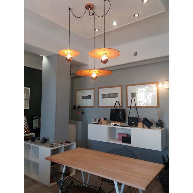 Suspension cuivre 25 à 60 cm diamètre