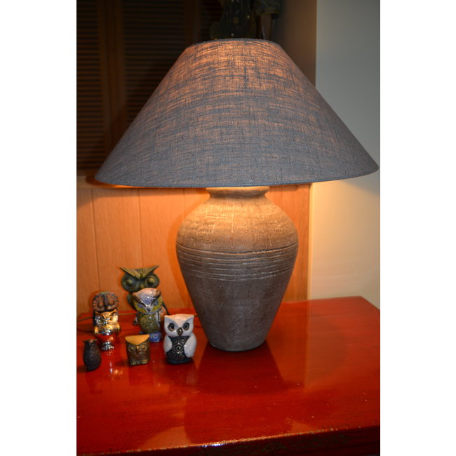 Lampe de chevet en céramique avec abat-jour