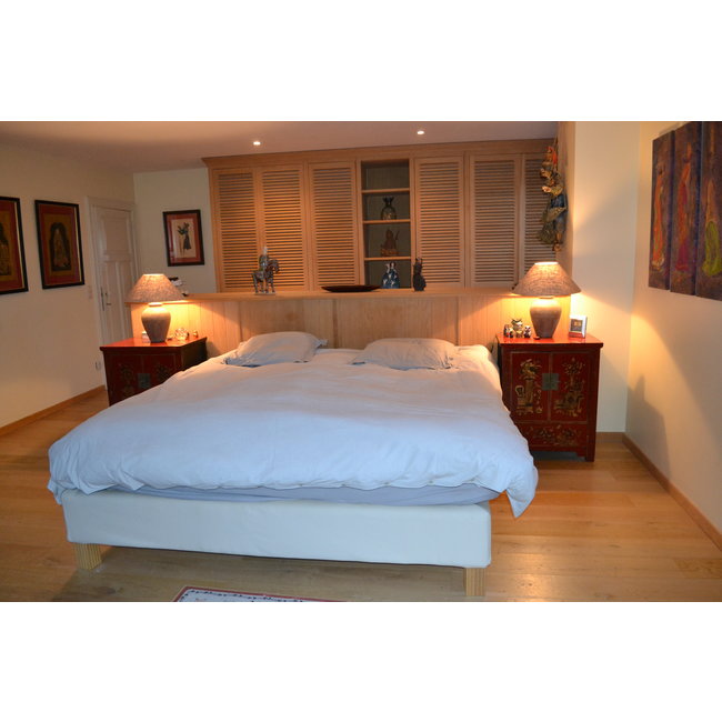 Lampe de chevet en céramique avec abat-jour