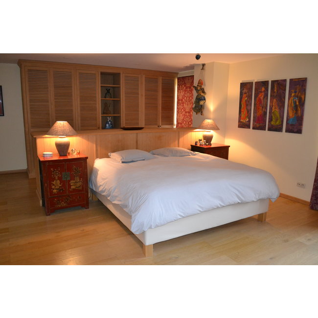 Lampe de chevet en céramique avec abat-jour