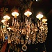 Lustre baroque noir bronze 14xE14 sans ou avec abat-jours