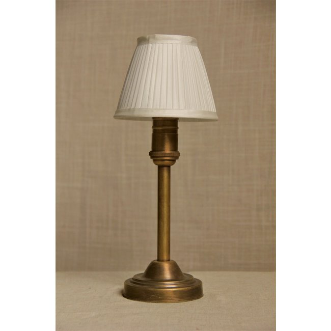 Lampe de table baroque bronze avec abat-jour