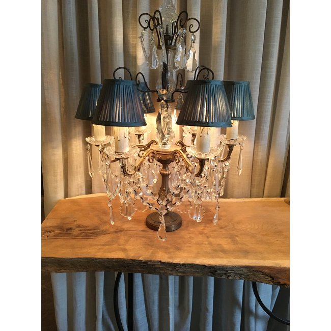 Lampe de chevet baroque beige brun ou noir