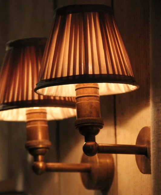 impuls waarom Vermaken Wandlamp barok met lampenkap brons - Feluce
