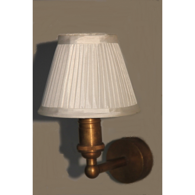 Wandlamp barok met lampenkap brons