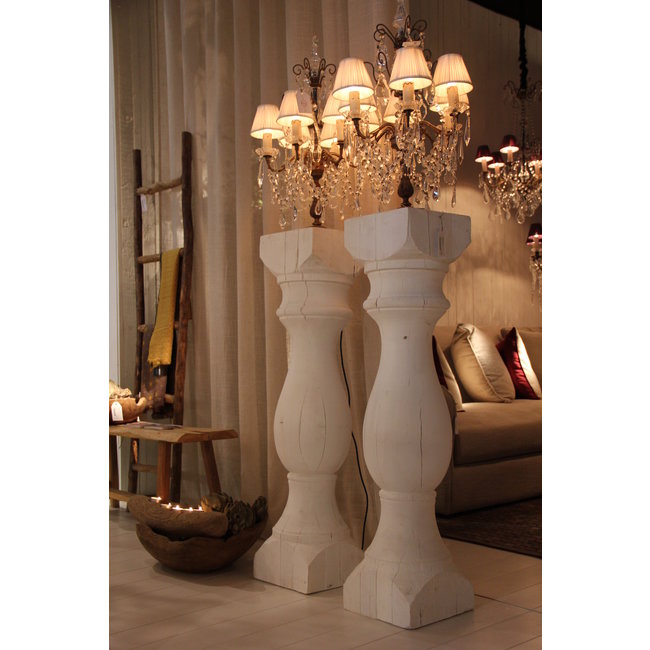 Lampe de chevet baroque beige brun ou noir