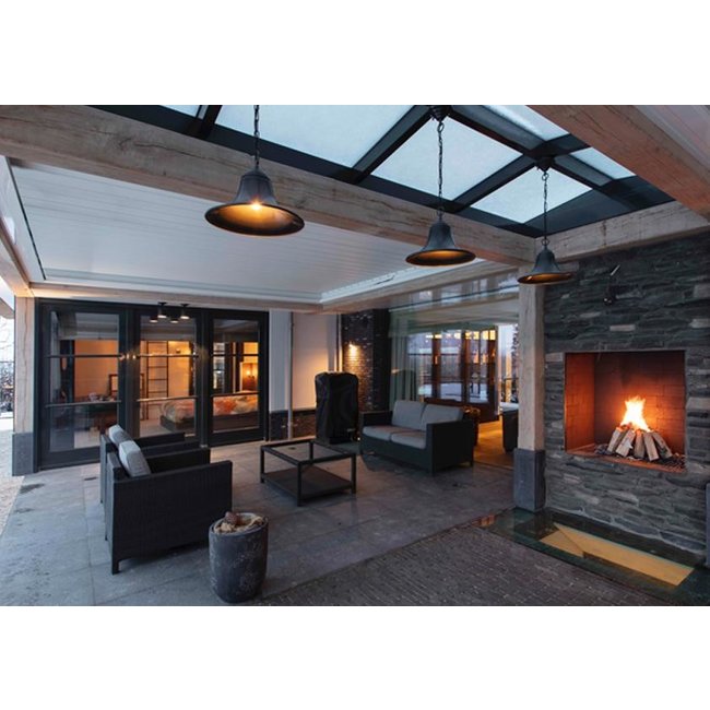 Suspension cloche rustique chic bronze