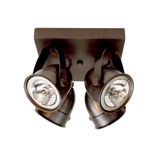 Plafonnier 4 spots orientables campagnard bronze, nickel, chrome Plafonnier 4 spots orientables campagnard bronze, nickel, chrome