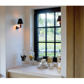 Belle applique murale abat-jour bronze, nickel, chrome Belle applique murale abat-jour bronze, nickel, chrome