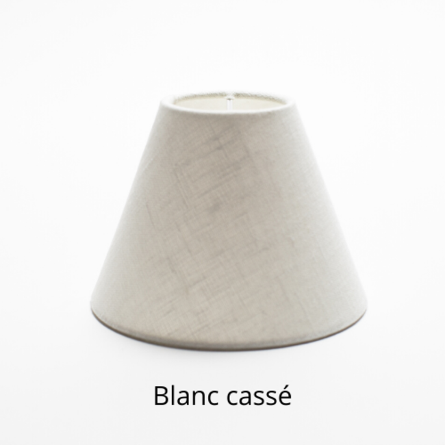 Wandlamp kap brons, nikkel of chroom zwart, pirée chinée, blanc cassé