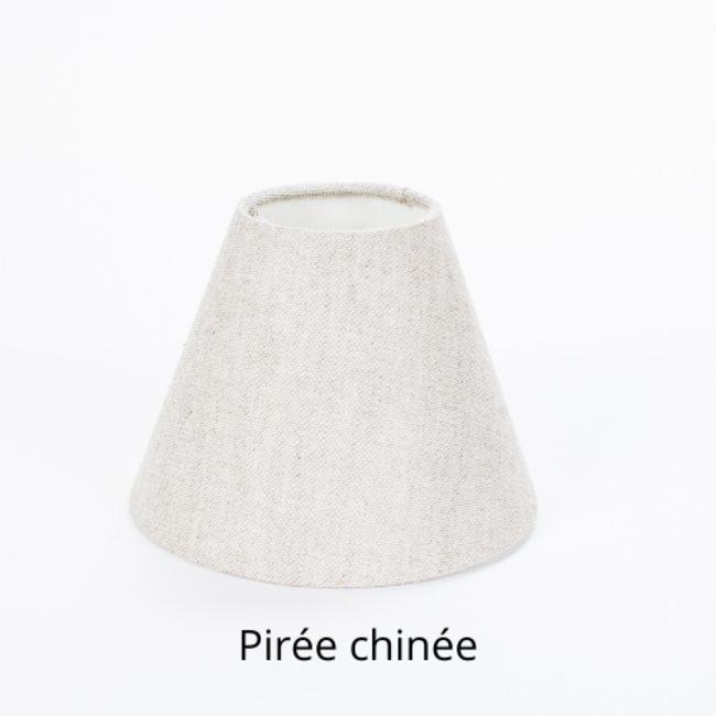 Wandlamp kap brons, nikkel of chroom zwart, pirée chinée, blanc cassé