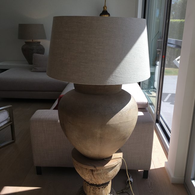 Lampe de chevet abat-jour céramique 120 cm haut