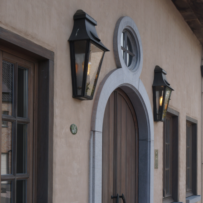 Lanterne décorative extérieure rustique bronze, nickel