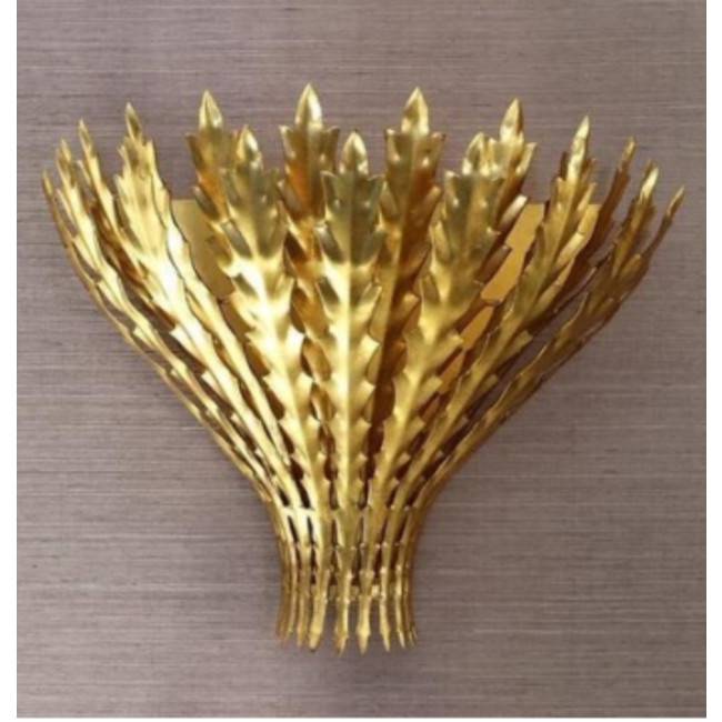 Bijzondere wandlamp takkenvorm goud, zilver