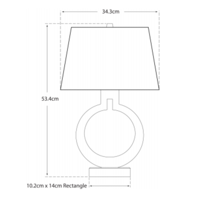 Lampe à poser chic laiton avec abat-jour rectangulaire