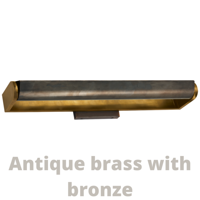 Lampe de tableau bronze ou laiton largeur 61 cm