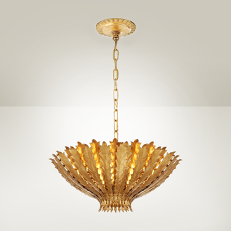 Lustre majestueux baroque doré