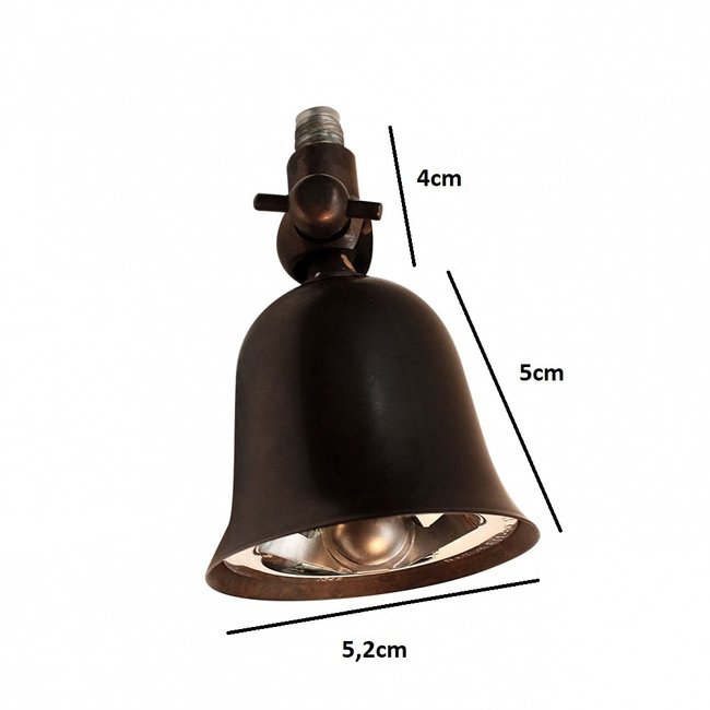 Double spot rustique directionnel bronze, nickel, chrome