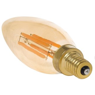LED kaarslamp 4 W amber (2200 Kelvin) dimbaar