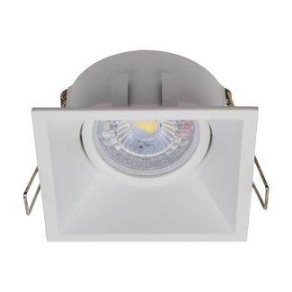 Verzonken inbouwspot vierkant GU10 wit Verzonken inbouwspot vierkant GU10 wit