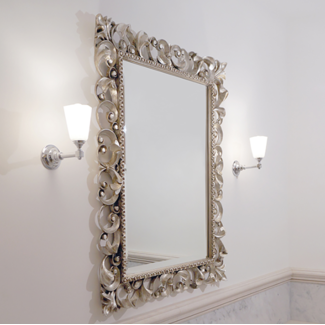 Applique murale salle de bain verre, bronze, nickel brossé ou chrome Applique murale salle de bain verre, bronze, nickel brossé ou chrome