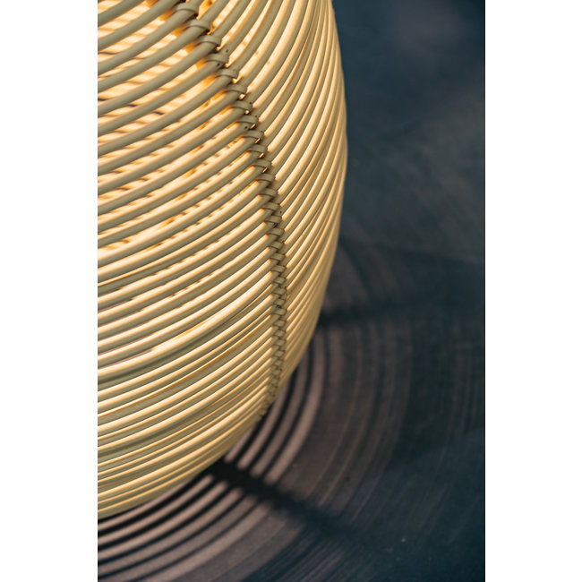 Tuinlamp zonne energie 41cm hoog beige of zwart