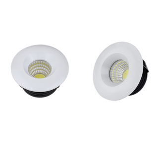 Spot encastrable diamètre 50mm LED 5W blanc ou noir