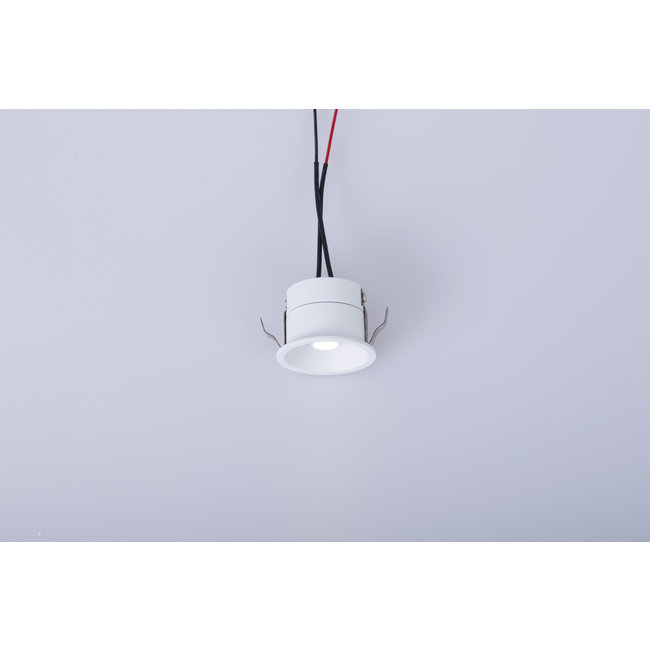 Inbouwspot 40mm richtbaar 3W dimbaar zaagmaat 35mm wit of zwart