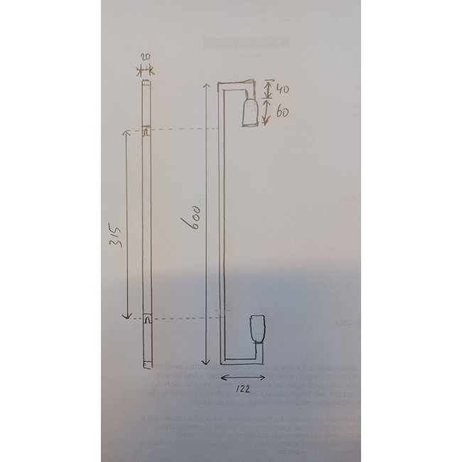 Wandlamp met kapje landelijk brons
