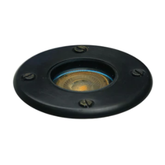 Grondspot diameter 7,5cm brons, geborsteld nikkel of chroom