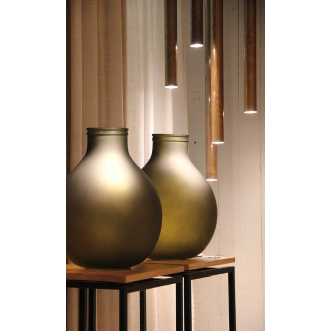 Lampe cylindrique suspension 60, 80 ou 100 cm bronze (1 pièce)