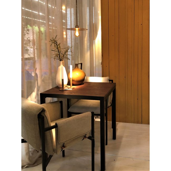 Hanglamp schijf brons diameter 26 of 35 cm