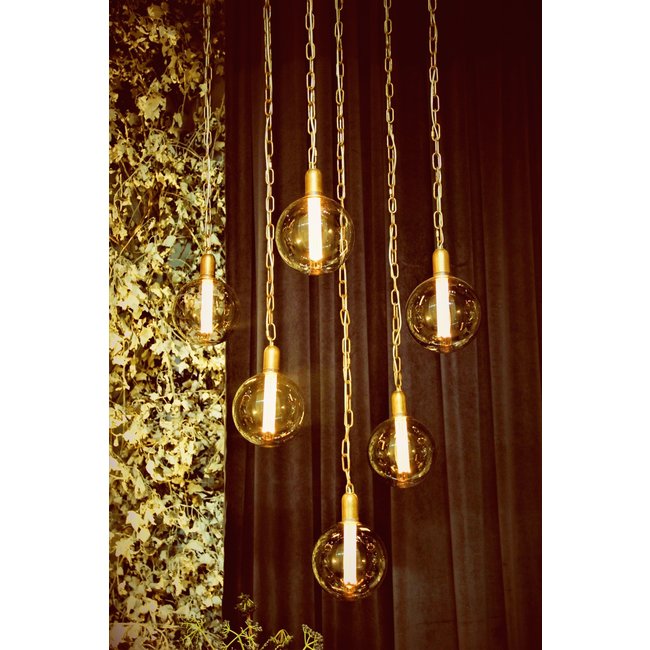 Suspension boules fumé bronze