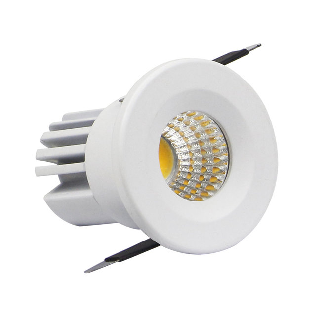 Spot LED encastrable diamètre 40mm noir ou blanc 3W