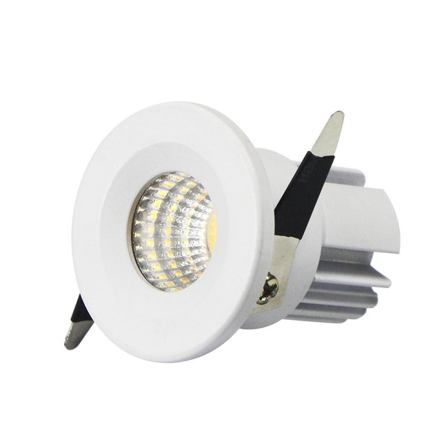Spot LED encastrable diamètre 40mm noir ou blanc 3W