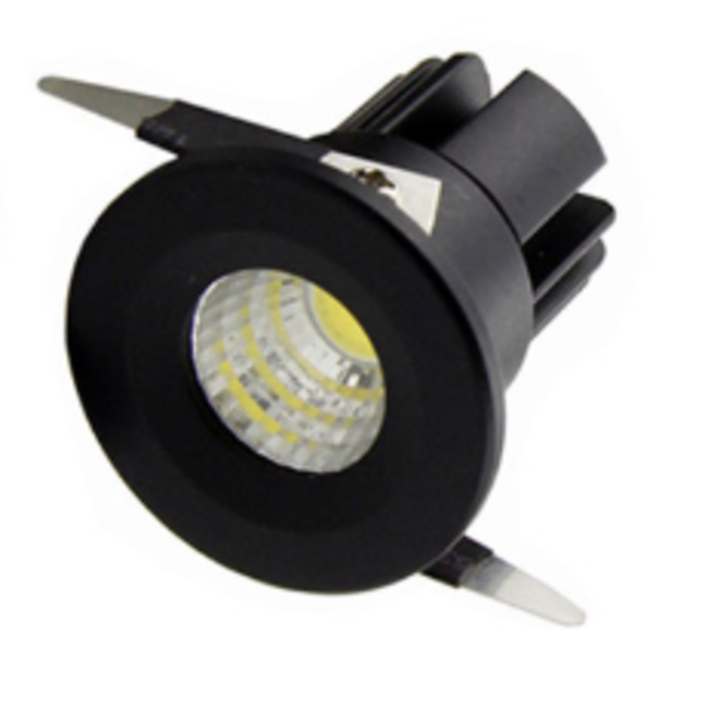 Spot LED encastrable diamètre 40mm noir ou blanc 3W