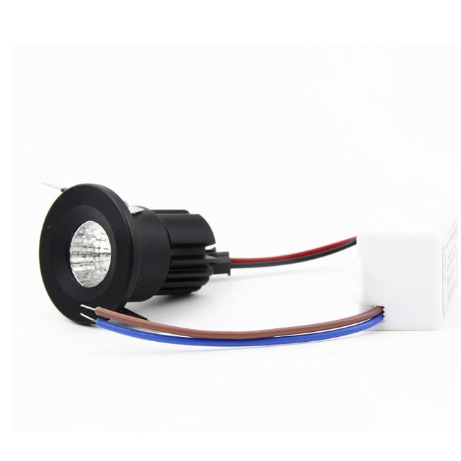 LED inbouwspot zaagmaat 30mm wit of zwart 3W